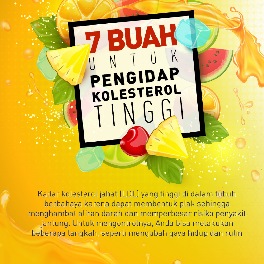 7 Buah Ini Baik untuk Pengidap Kolesterol Tinggi