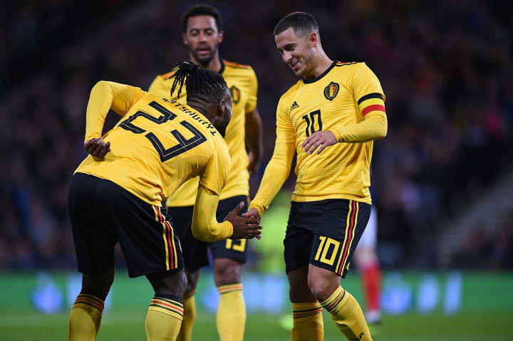Giliran Michy Batshuayi mencatatkan namanya di papan skor pada menit ke-52 untuk membawa Belgia unggul 3-0. Mendapat umpan dari Hazard, tembakan firstimenya gagal diantisipasi Gordon.