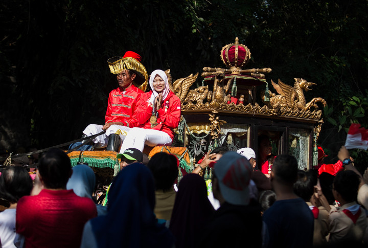 Acara itu sekaligus untuk penyambutan para atlet yang berjasa mengharumkan nama Jawa Tengah.