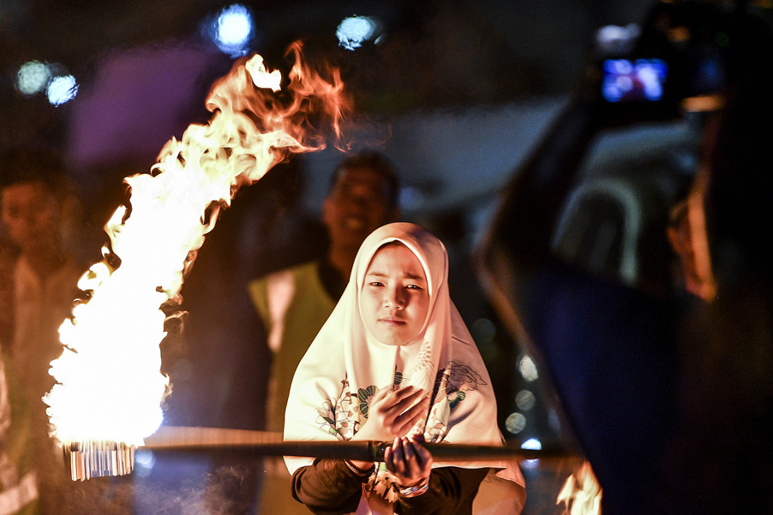 Kemeriahan Pawai Obor Sambut Tahun Baru Islam