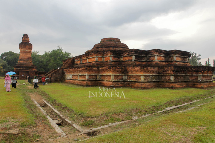 Suasana di komplek situs Candi Muara Takus di kecamatan Tigabelas Koto, Kampar, Riau.