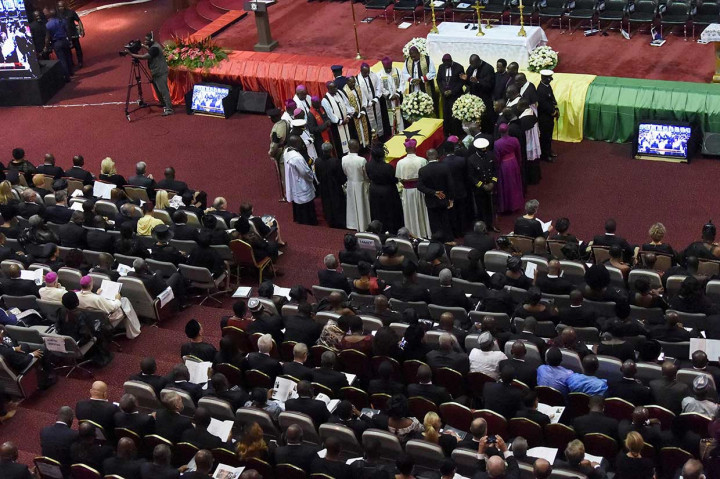 Pemuka agama berdoa untuk mendiang Kofi Annan.