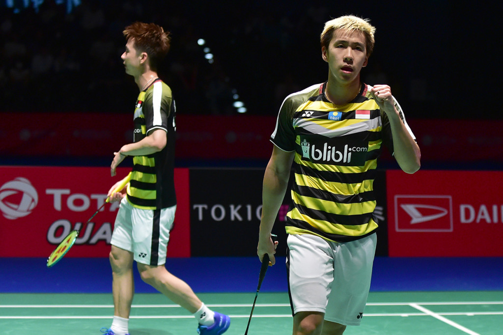 Kevin/Marcus, sebagai unggulan pertama ajang BWF World Tour 750 itu, hanya butuh waktu 38 menit untuk menyelesaikan pertandingan. 
