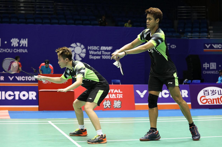 Sukses kelima wakil Indonensia di laga pertama diawali kemenangan Tontowi Ahmad/Liliyana Natsir di ganda campuran.