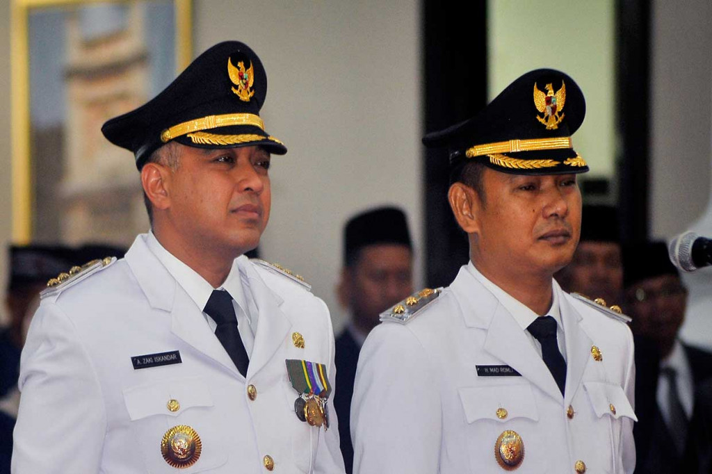 Wahidin Halim Lantik Bupati-Wakil Bupati Tangerang