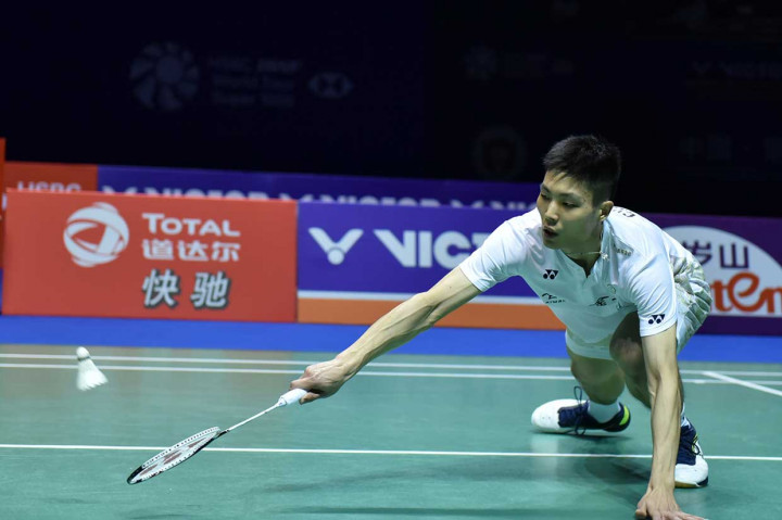 Ginting menang atas Chou dalam tiga gim 12-21, 21-17, 21-15 selama 68 menit pada permainan turnamen tingkat Super 1000 itu. Ini menjadi kemenangan keempat Ginting atas Chou dalam total enam pertemuan mereka sejak turnamen Taiwan Terbuka 2014.