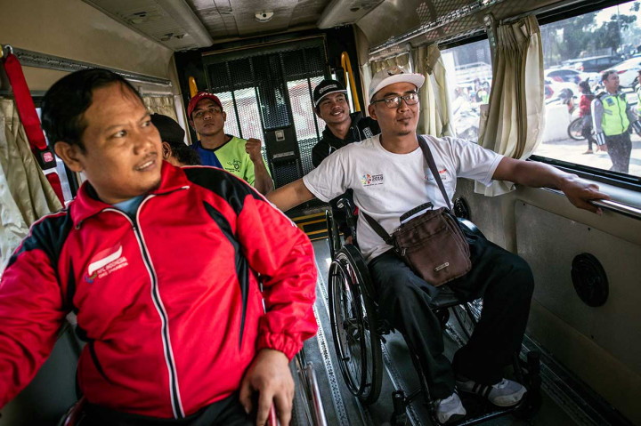 Simulasi tersebut dilakukan untuk mengetahui waktu tempuh dari Wisma Atlet Kemayoran menuju ke-19 venue Asian Para Games 2018.