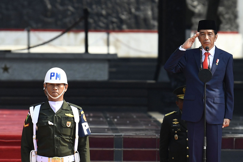 Dalam peringatan Hari Kesaktian Pancasila tersebut ditandatangani ikrar kesetiaan pada Pancasila sebagai ideologi bangsa. Antara Foto/Puspa Perwitasari