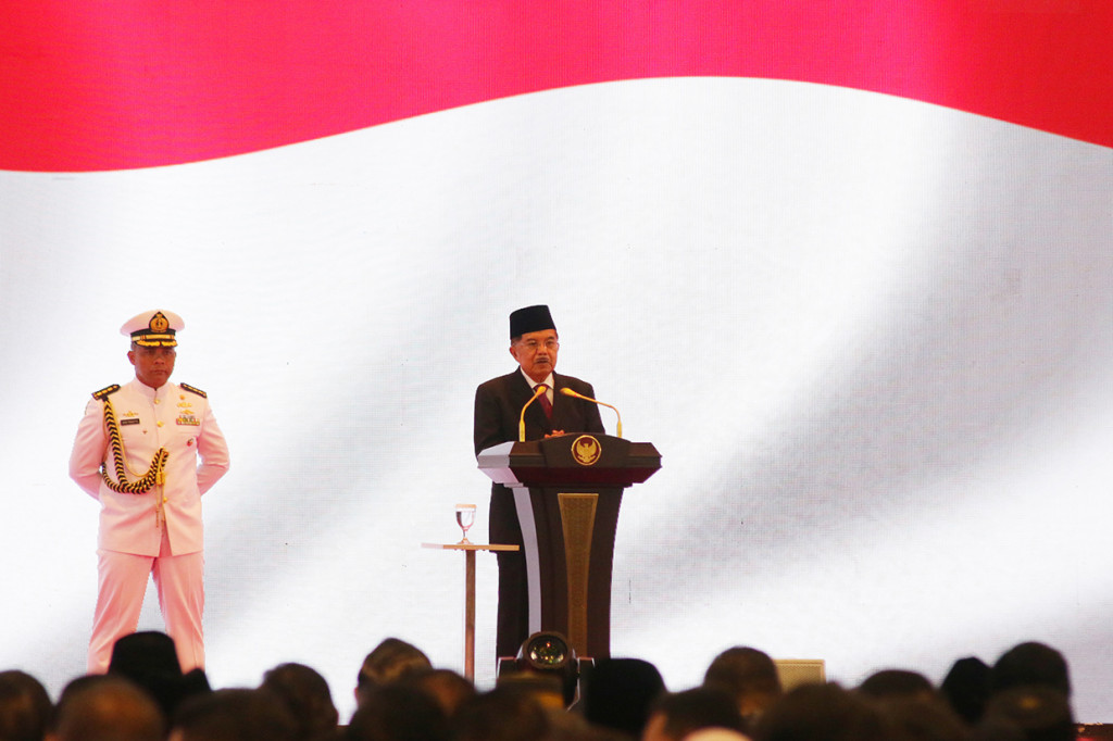 Dalam sambutannya JK mengatakan DPD merupakan lembaga yang berfungsi memberikan kepastian rasa keadilan bagi masyarakat.