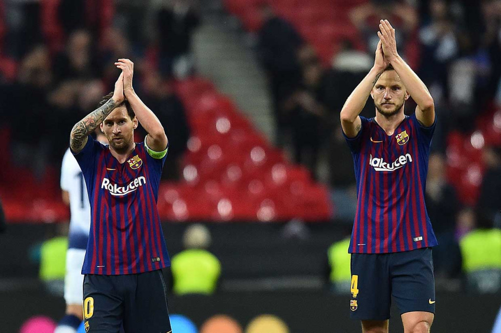 Tiga poin dari Wembley memantapkan posisi Barcelona di puncak klasemen Grup B dengan perolehan enam poin penuh, sementara Tottenham (0) di urutan ketiga terbantu hasil buruk yang juga ditelan PSV Eindhoven (0) saat menjamu Inter Milan (6).