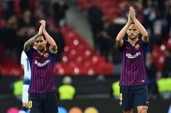 Tiga poin dari Wembley memantapkan posisi Barcelona di puncak klasemen Grup B dengan perolehan enam poin penuh, sementara Tottenham (0) di urutan ketiga terbantu hasil buruk yang juga ditelan PSV Eindhoven (0) saat menjamu Inter Milan (6).