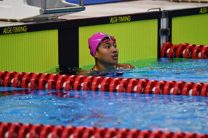 Syuci Indriani berhak atas medali perunggu setelah finish ketiga dengan catatan waktu 2 menit 20,80 detik, dibawah dua perenang Jepang Kitano Amisa 2 menit 17,66 detik dan Inoue Mami 2 menit 19,30 detik.