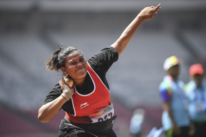 Bertanding di Stadion Gelora Bung Karno, Jakarta, Suparniyati sukses mencatatkan tolakan sejauh 10,75 meter. Suparniyati mengungguli para pesaingnya.