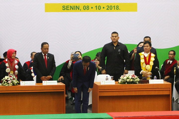 Orasi presiden yang dihadiri ribuan mahasiswa dan civitas akademika tersebut dalam rangka Dies Natalis Ke-66 USU.