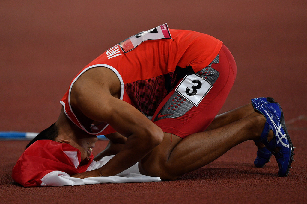 Ini menjadi raihan medali emas kedua Sapto di Asian Para Games 2018. Sebelumnya, dia juga memperoleh medali emas dari nomor lari 200 meter T37 pria.