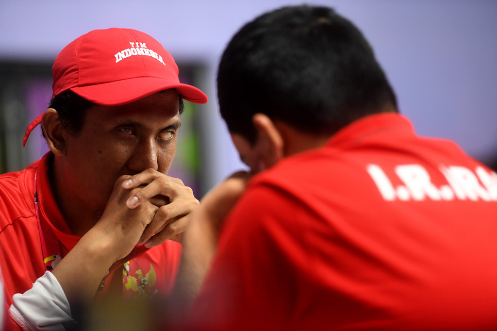 Para pecatur tuan rumah mendominasi dengan berhasil menjuarai kategori standar perorangan VI-B1 putra dan beregu putra VI-B1 (buta total). Antara Foto/Akbar Nugroho Gumay