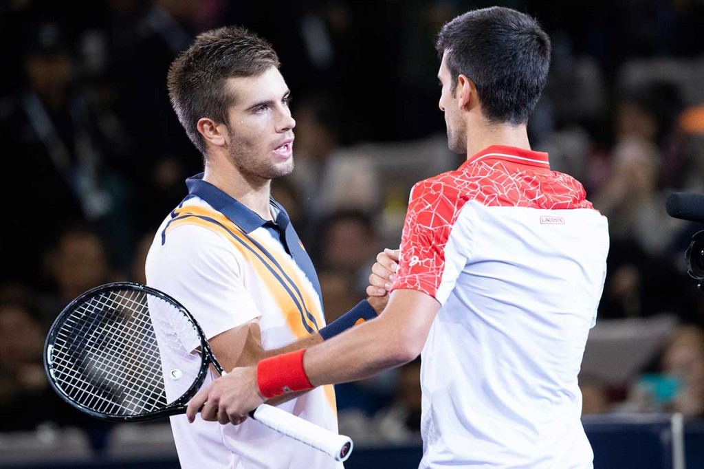 Djokovic menjadi kampiun setelah di final mengalahkan petenis Kroasia dengan skor 6-3 dan 6-4.