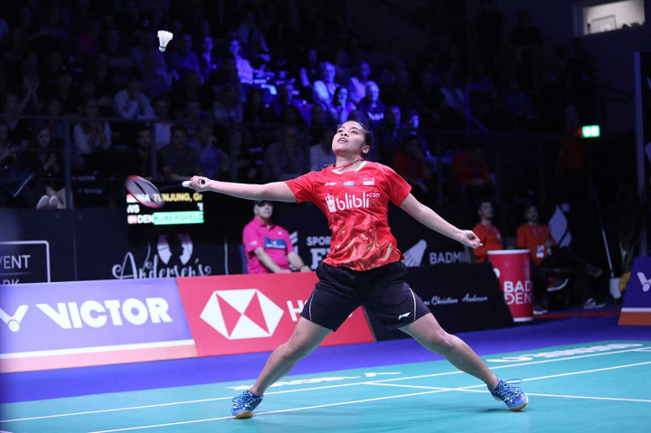 Pertandingan semifinal di Odense pada Sabtu, 20 Oktober waktu setempat, akan menjadi laga semifinal pertama Gregoria pada turnamen level Super 750. Pemain berusia 19 tahun itu akan menghadapi pemain unggulan asal India Saina Nehwal.