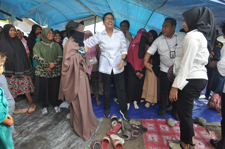 Dalam kunjungan ke Palu, Menteri Keuangan meninjau sejumlah fasilitas Satker Kementerian Keuangan yang mengalami kerusakan akibat gempa dan tsunami.