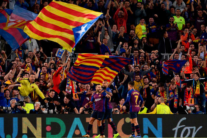 Setelah terus-menerus menggempur pertahanan Inter, Barca akhirnya dapat menggandakan keunggulan pada menit ke-83 lewat Jordi Alba.