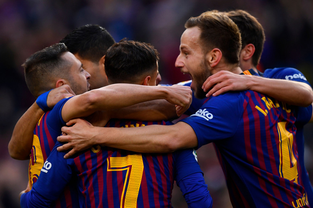 Raihan 3 poin ini membuat Barcelona memuncaki klasemen sementara dengan 21 poin disusul Atletico Madrid di posisi ke-2 terpaut 2 angka. Afp Photo/Gabriel Bouys