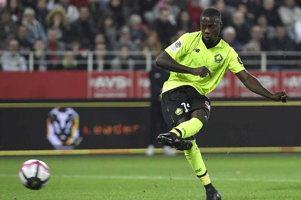 Nicolas Pepe memperkecil ketertinggalan lewat eksekusi penalti pada fase akhir laga.