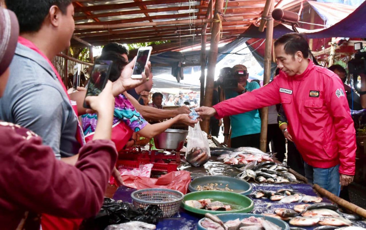 Belanja ikan untuk oleh-oleh. 