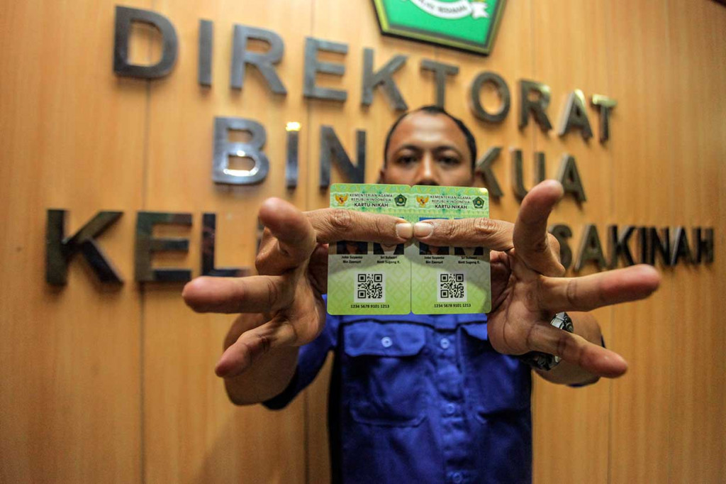 Menurut Menag, kartu nikah tersebut akan memudahkan pengenalan identitas riwayat pernikahan dengan segera. 