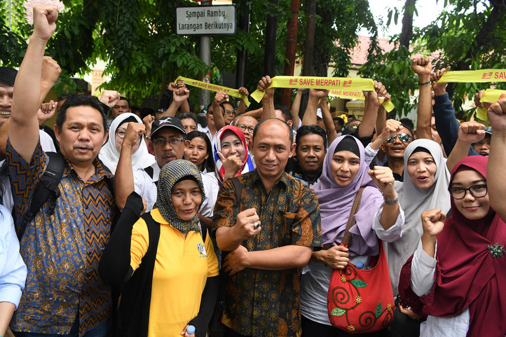 Pengadilan Niaga (PN) Surabaya mengabulkan permohonan Penundaan Kewajiban Pembayaran Utang (PKPU) PT Merpati Nusantara Airlines (Persero) sehingga Merpati tidak dipailitkan dan dipastikan bisa terbang lagi pada 2019.