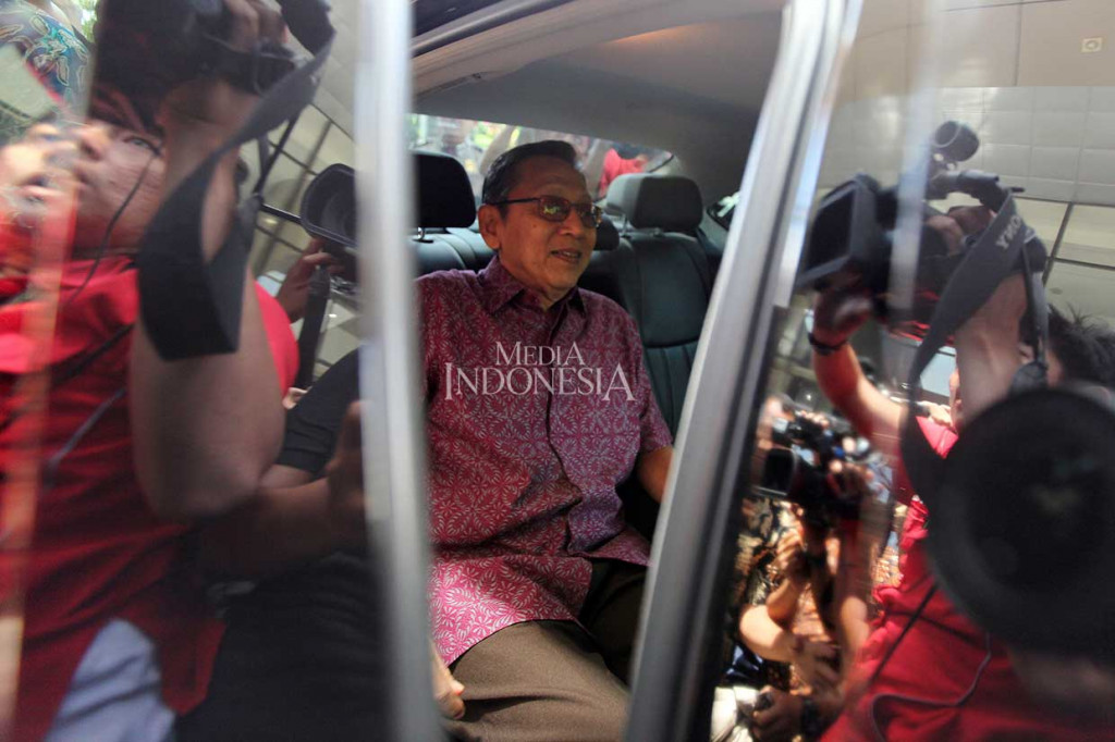 Febri enggan menjelaskan lebih detail isi pemeriksaan Boediono.
