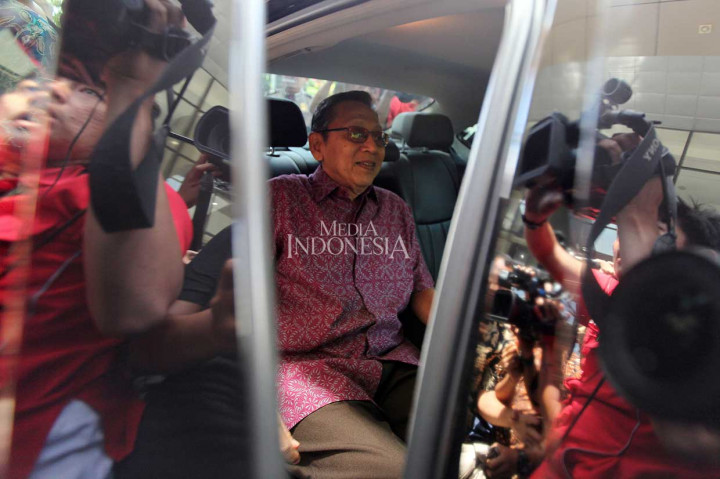 Febri enggan menjelaskan lebih detail isi pemeriksaan Boediono.