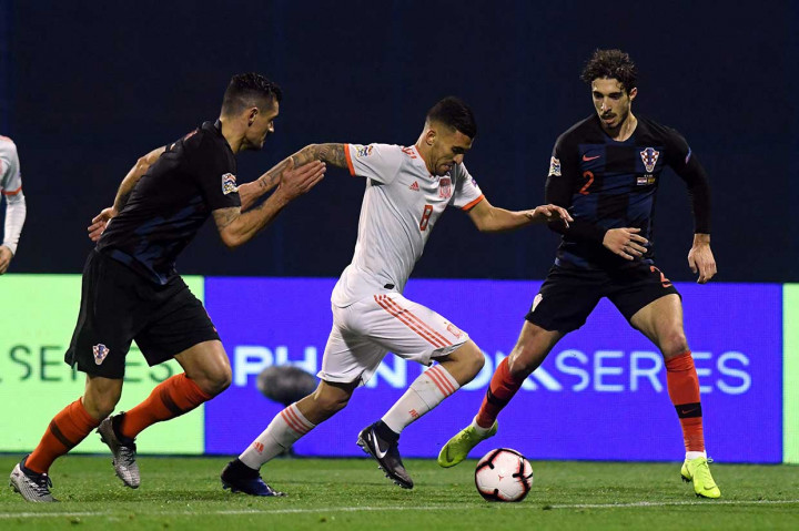 Keunggulan Kroasia tidak berlangsung lama. Dua menit berselangg Dani Ceballos menyamakan kedudukan dengan gol pertamanya untuk Spanyol.