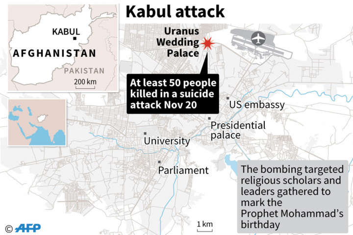 Peristiwa bom bunuh diri terjadi di Kabul, Afghanistan. Sebanyak 50 orang tewas dan sekitar 70 orang luka akibat insiden tersebut.