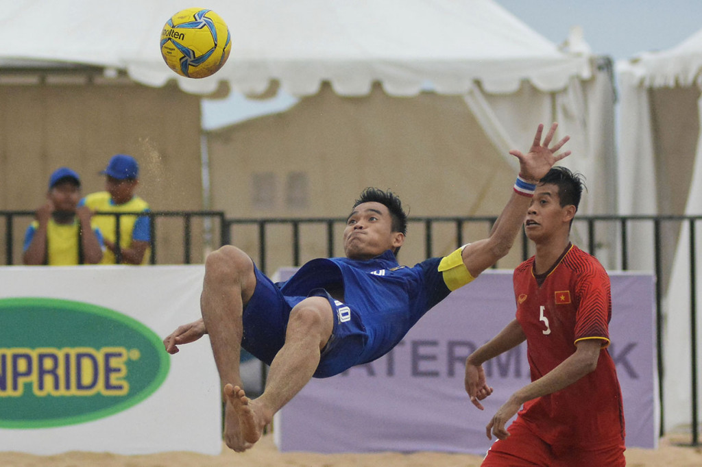 Tim polesan pelatih Le Van Tu ini menjadi juara setelah mengalahkan Thailand pada laga pamungkas di Pantai Tanjung Benoa, Bali, Sabtu kemarin, dengan skor 6-4.
