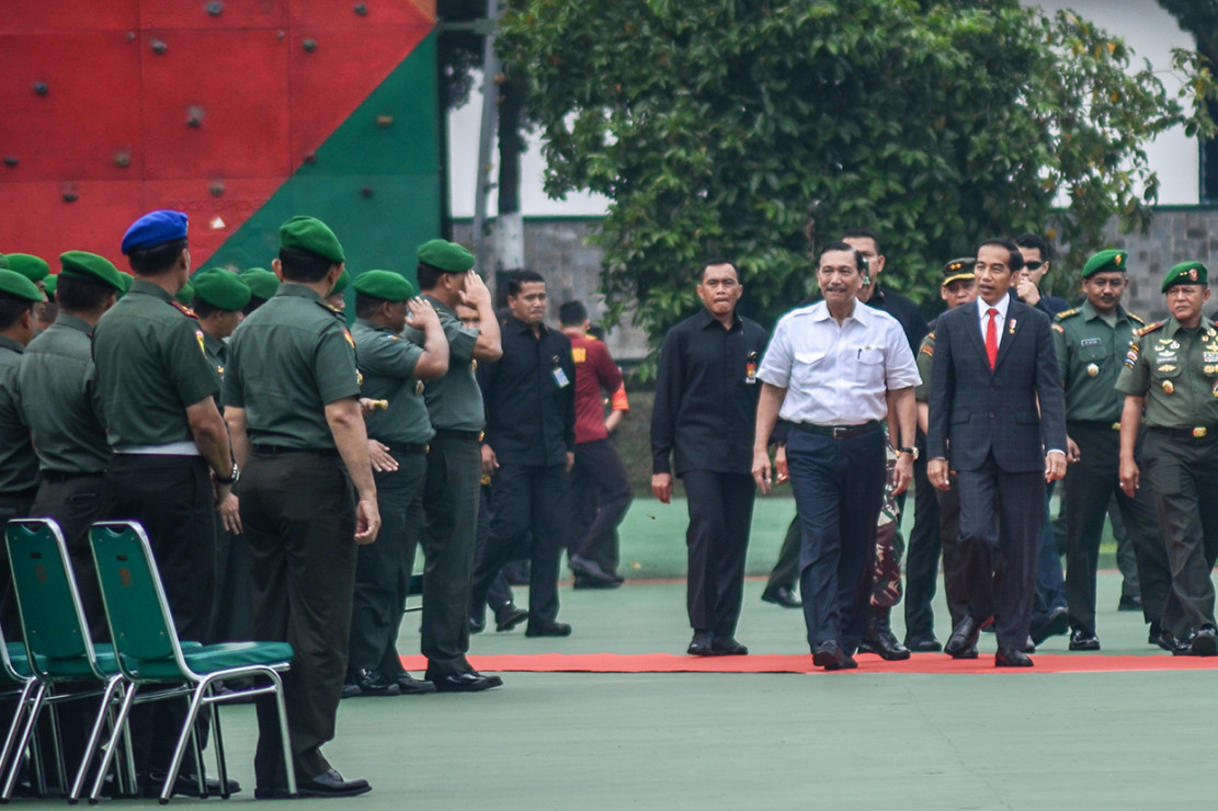 Presiden Hadiri Apel  Danrem Dandim Terpusat di  Bandung 