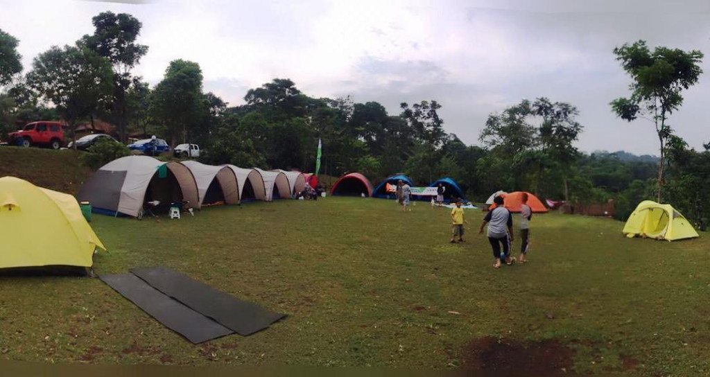 Deretan tenda untuk istirahat dan bermalam. Rangkaian kegiatan yang didukung PT Pertamina Lubricants ini berlangsung dua hari. 