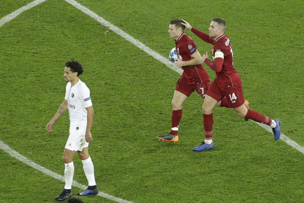 Dan James Milner dengan tenang mengecoh kiper gaek Gianluigi Buffon untuk memperkecil jarak ketertinggalan menjadi 1-2.