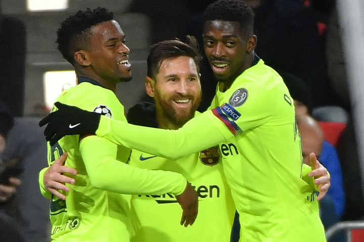 Megabintang Barcelona Lionel Messi akhirnya berhasil memecah kebuntuan pertandingan pada menit ke-61, memanfaatkan umpan kiriman Ousmane Dembele di dalam kotak penalti.