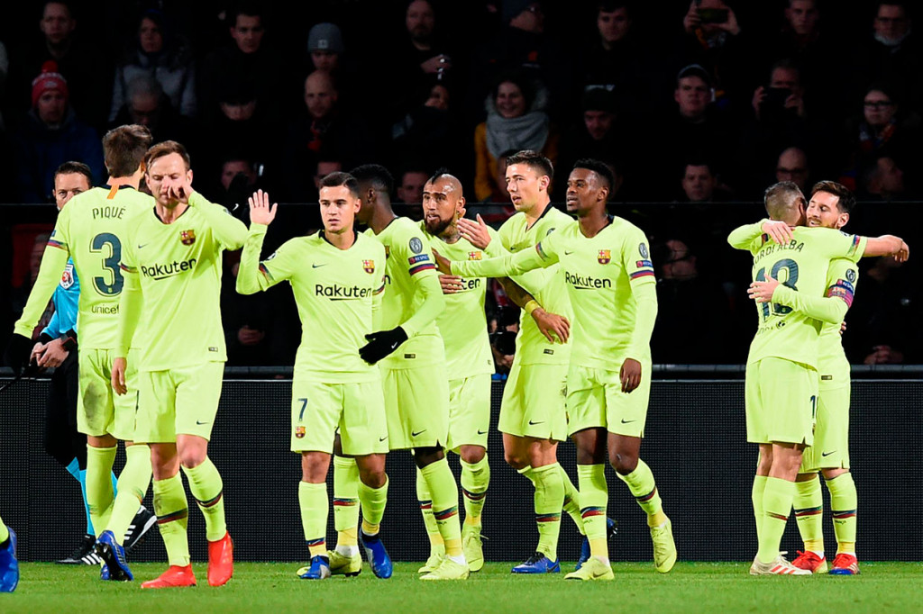Hasil itu membuat Barcelona dipastikan menjuarai Grup B dengan koleksi 13 poin dan tak mungkin terkejar lagi oleh Inter Milan (7) maupun Tottenham Hotspur (7).