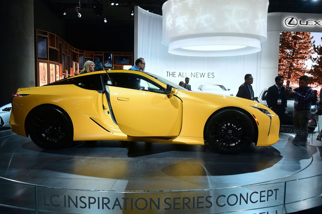 Lexus LC500 Inspiration Series Concept vehicle yang dipamerkan di Los Angeles, California.