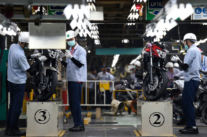 Menurut data PT Yamaha Indonesia Motor, perkiraan ekspor Yamaha pada 2018 mencapai 338 ribu unit dan 5,3 juta CKD set atau naik 14,7 kali dari tahun 2014. Komposisi produksi untuk ekspor yakni sebesar 25 persen dari produksi.