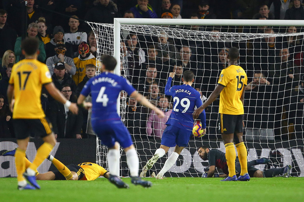 Chelsea lebih dulu unggul lewat gol bunuh diri Conor Coady yang membelokkan sepakan jarak jauh Ruben Loftus-Cheek dan mengecoh kiper Rui Patricio pada menit ke-18.