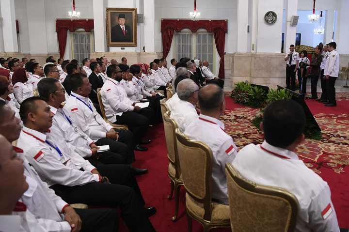 Presiden Joko Widodo  membuka Konferensi Industri Jasa Pengamanan Nasional Tahun 2018.