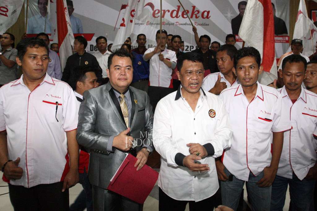 Relawan Merdeka (Membangun Ekonomi Rakyat Demokrasi Keadilan) mendeklarasikan dukungannya kepada pasangan nomor urut 01 Jokowi - Maruf Amin.