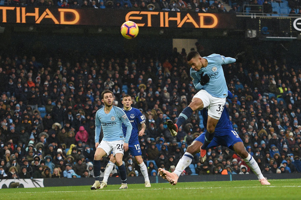 Lima menit memasuki babak kedua, Jesus berhasil menggandakan keunggulan City dengan tandukan terarah menyambut umpan silang lagi-lagi dari Sane.
