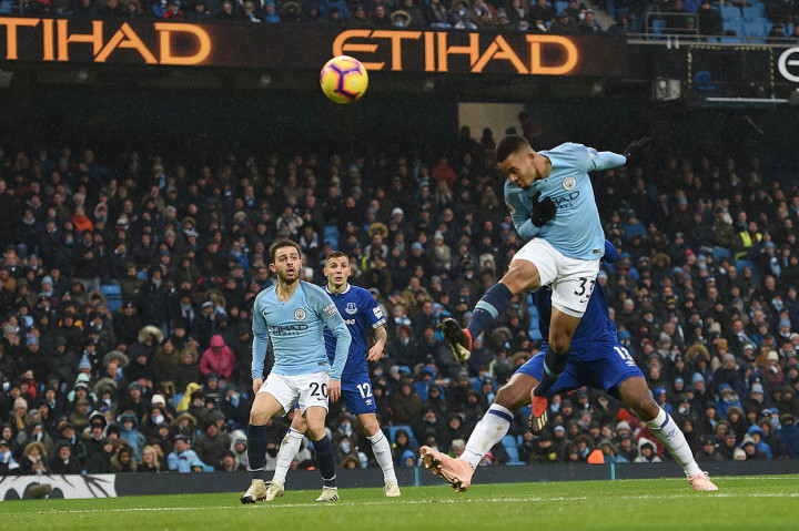 Lima menit memasuki babak kedua, Jesus berhasil menggandakan keunggulan City dengan tandukan terarah menyambut umpan silang lagi-lagi dari Sane.