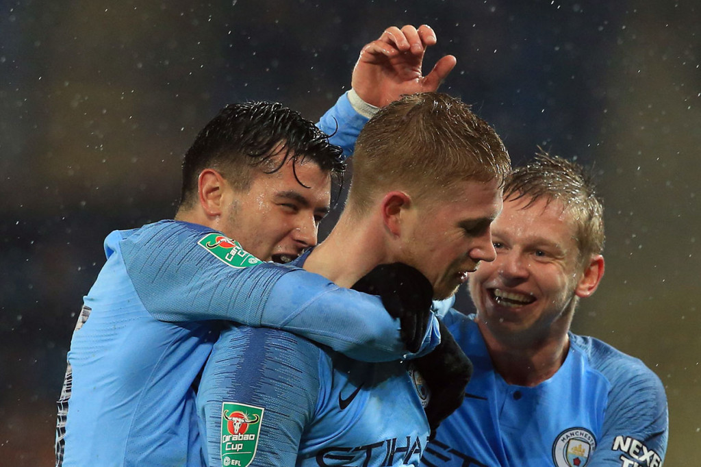 Di waktu normal kedua kesebelasan bermain imbang 1-1. The Citizens unggul terlebih dahulu lewat Kevin de Bruyne pada menit ke-14. Namun dapat disamakan oleh Marc Albrighton pada menit ke-73.