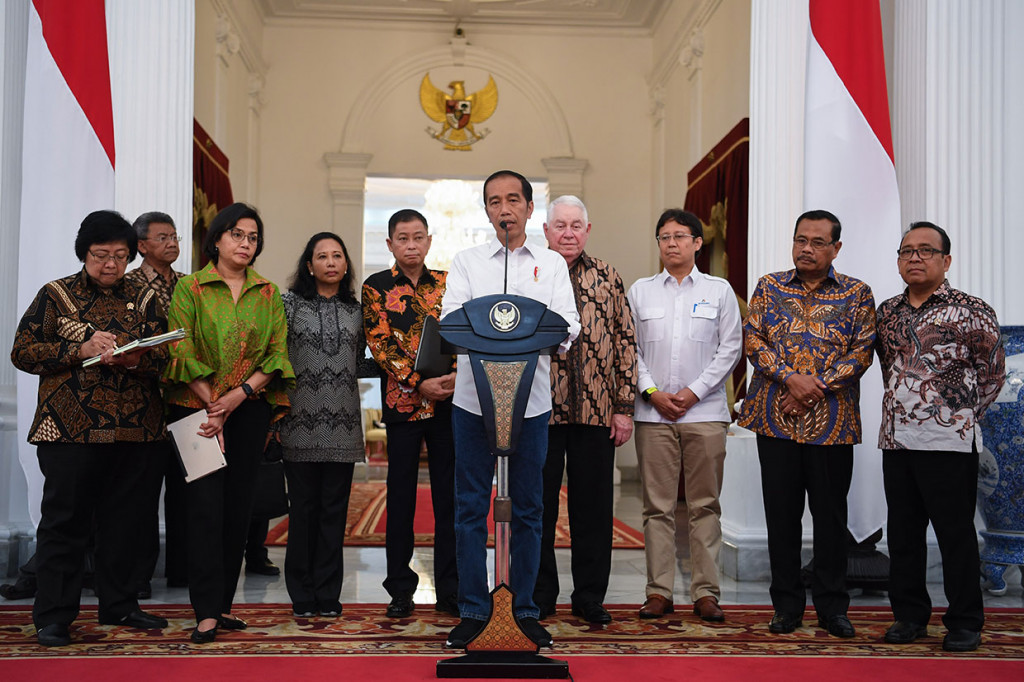 Sebelumnya, pelunasan divestasi PT Freeport kepada PT Inalum (Persero) diumumkan langsung oleh Presiden Jokowi di Istana Merdeka, Jakarta. 