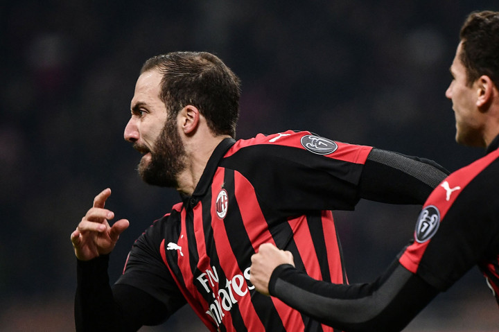 Dan legiun Argentina Gonzalo Higuain mengemas gol penentu kemenangan timnya pada menit ke-64.