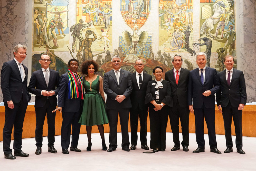 Indonesia terpilih sebagai anggota tidak tetap Dewan Keamanan Perserikatan Bangsa-Bangsa untuk periode 2019-2020. Hasil tersebut lewat pemungutan suara atau voting di Majelis Umum PBB, di New York, Jumat, 8 Juni 2018 malam WIB. Afp Photo/Don Emmert